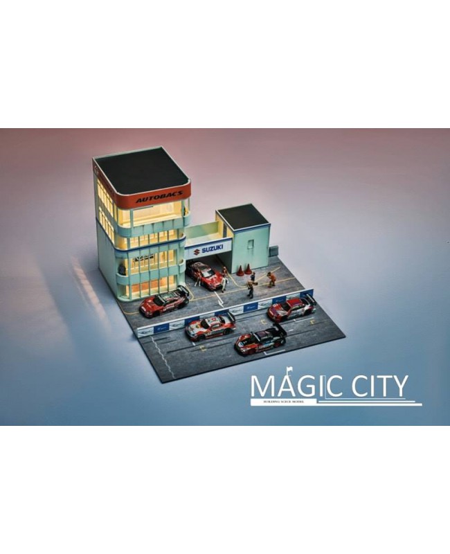(預訂 Pre-order) Magic City 1/64 場景 日本筑波賽道主樓