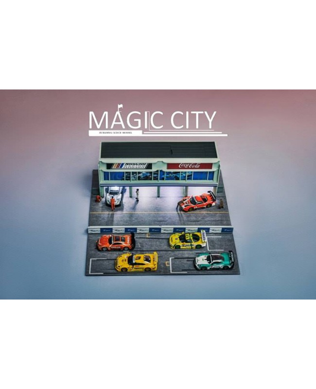 (預訂 Pre-order) Magic City 1/64 場景 日本筑波賽道P房