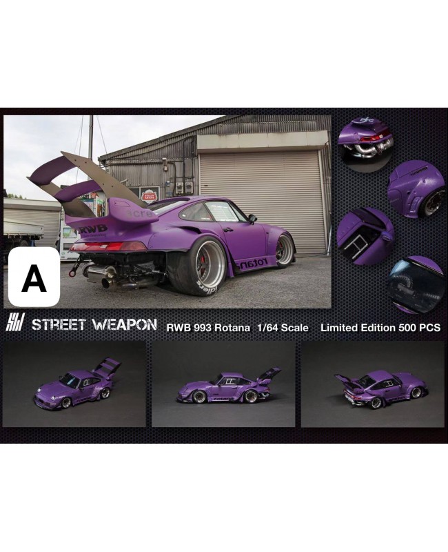 (預訂 Pre-order) Street Weapon 1:64 RWB 993 Rotana 限量 500台 (Diecast car model) 高尾