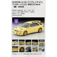 (預訂 Pre-order) Tomytec 1/64 LV-N274b SUBARU IMPREZA Pure Sports Wagon WRX Sti Ver.VI Yellow 99 Model (Diecast car model)