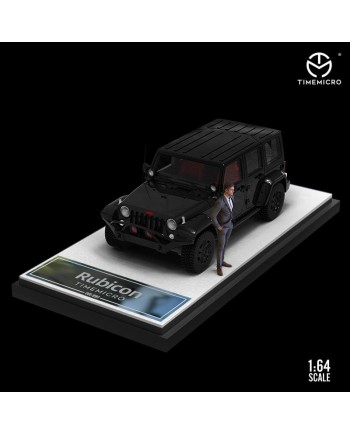 (預訂 Pre-order) TimeMicro 1:64 Jeep Wrangler Rubicon (Diecast car model) 鑽石黑人偶限量版 (限量999臺)
