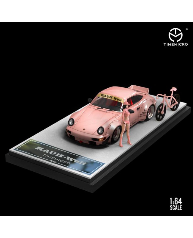 (預訂 Pre-order) TimeMicro 1:64 RWB964 (Diecast car model) Pink with figure