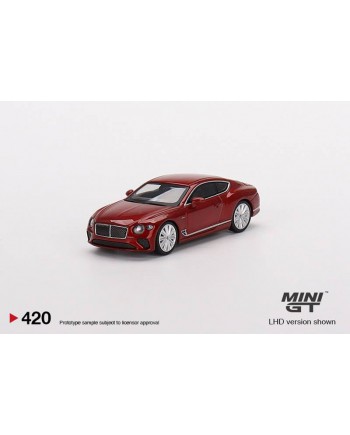 (預訂 Pre-order) Mini GT 1/64 MGT00420 Bentley Continental GT Speed 2022 Candy Red (Diecast car model)