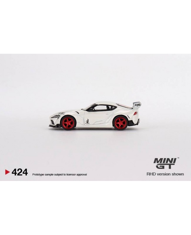 (預訂 Pre-order) Mini GT 1/64 MGT00424 Pandem Toyota GR Supra V1.0 Pearl White (Diecast car model)