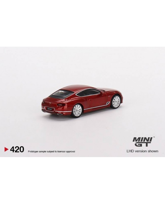 (預訂 Pre-order) Mini GT 1/64 MGT00420 Bentley Continental GT Speed 2022 Candy Red (Diecast car model)