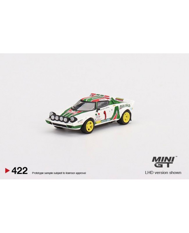 (預訂 Pre-order) Mini GT 1/64 MGT00422 Lancia Stratos HF 1977 Rally MonteCarlo Winner No.1 (Diecast car model)