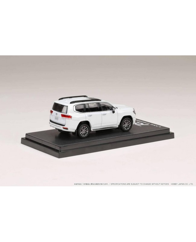 (預訂 Pre-order) HobbyJAPAN 1/64 Toyota LAND CRUISER (JA300W) ZX  (Diecast car model) HJ641050AW : White Pearl/ Black Interior