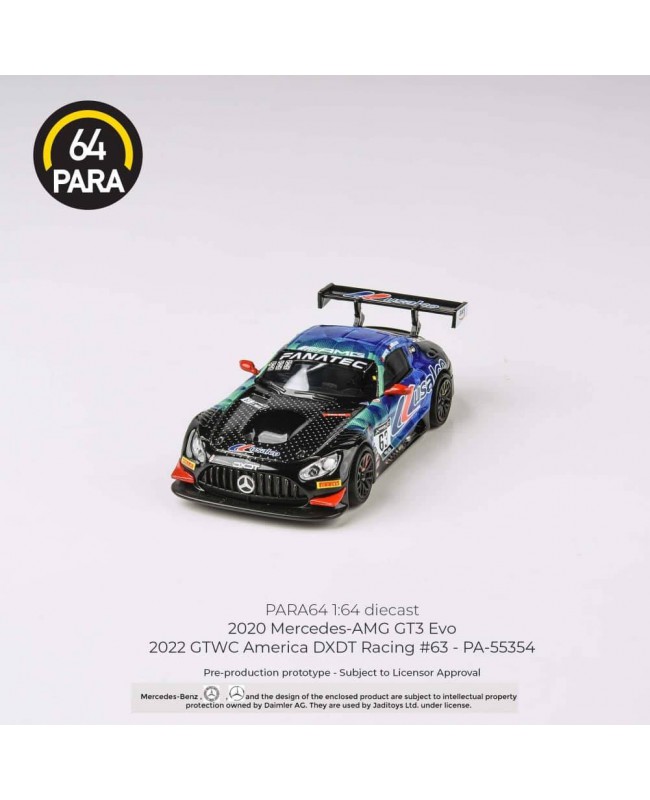 (預訂 Pre-order) Para64 Mercedes-AMG GT3 Evo 2022 GTWC American DXDT Racing #63 (Diecast car model)
