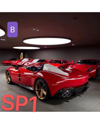 (預訂 Pre-order) SP Model 1/64 Monza SP1 And SP2 (Resin car model) SP1: 紅色 （Swizzcars配色，座椅上印Monza賽道）(限定299Pcs)