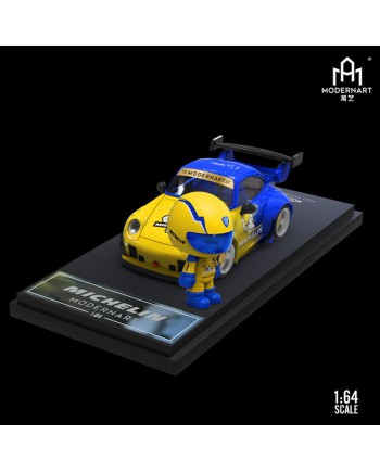 (預訂 Pre-order) ModernArt 1/64 Q scale Porsche 993 Michelin 人偶版 (Diecast car model)