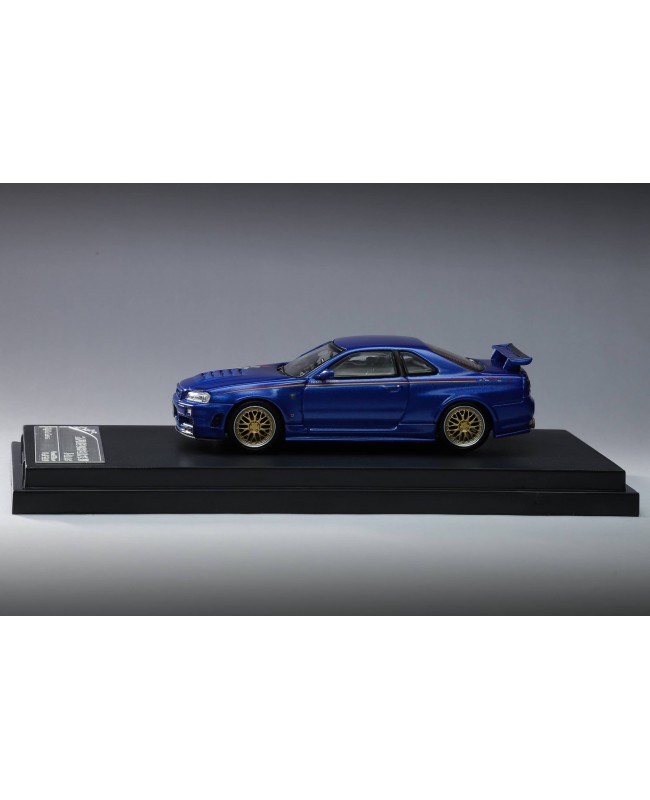 (預訂 Pre-order) Stance Hunters 1/64 Nissan Skyline R34 GTR  Z Tune Nismo Livery (Diecast car model) Blue