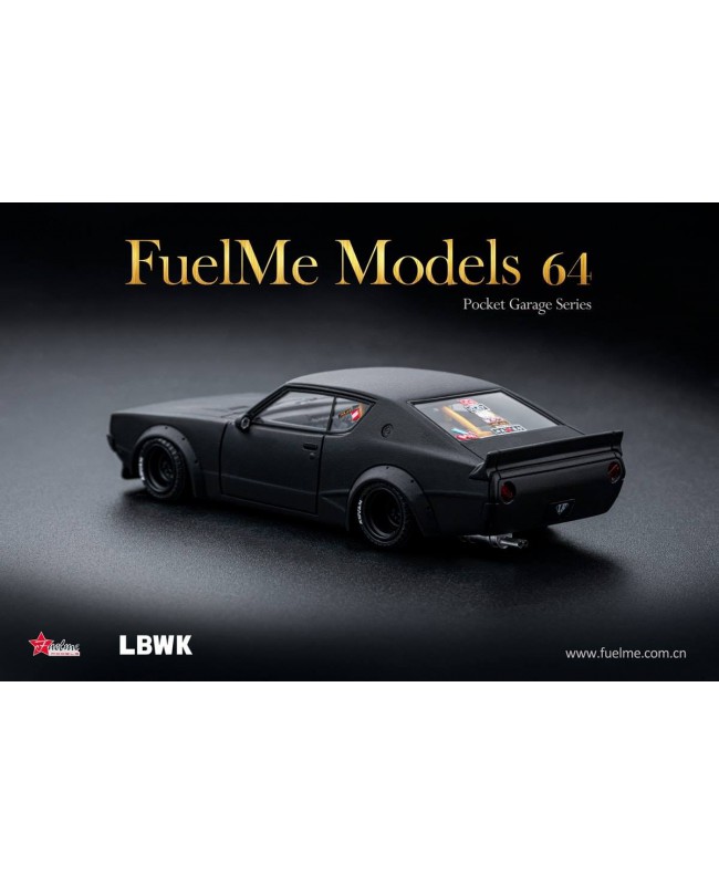 (預訂 Pre-order) Fuelme 1/64 LBWK KPGC110 (Resin car model) FM64007PG-04 LBWK KPGC110 Matte Black 啞光黑