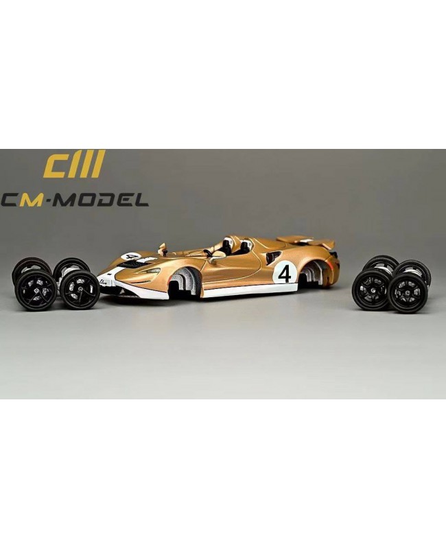 (預訂 Pre-order) CM Model 1/64 (Diecast car model) Mclaren Elva #4金色