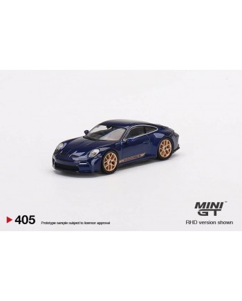 (預訂 Pre-order) Mini GT 1/64 (Diecast car model) MGT00405 Porsche 911 (992) GT3 Touring Gentian Blue Metallic