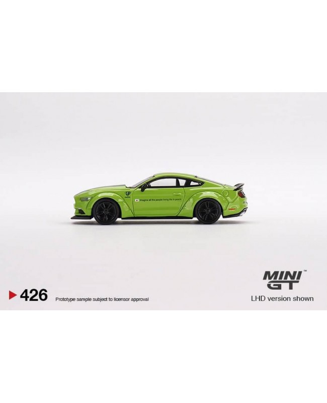 (預訂 Pre-order) Mini GT 1/64 (Diecast car model) MGT00426 LB-Works Ford Mustang Grabber Lime