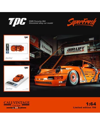(預訂 Pre-order) TPC 1:64 RWB 964 Orange Color Exclusive Version (Diecast car model) 限量799台