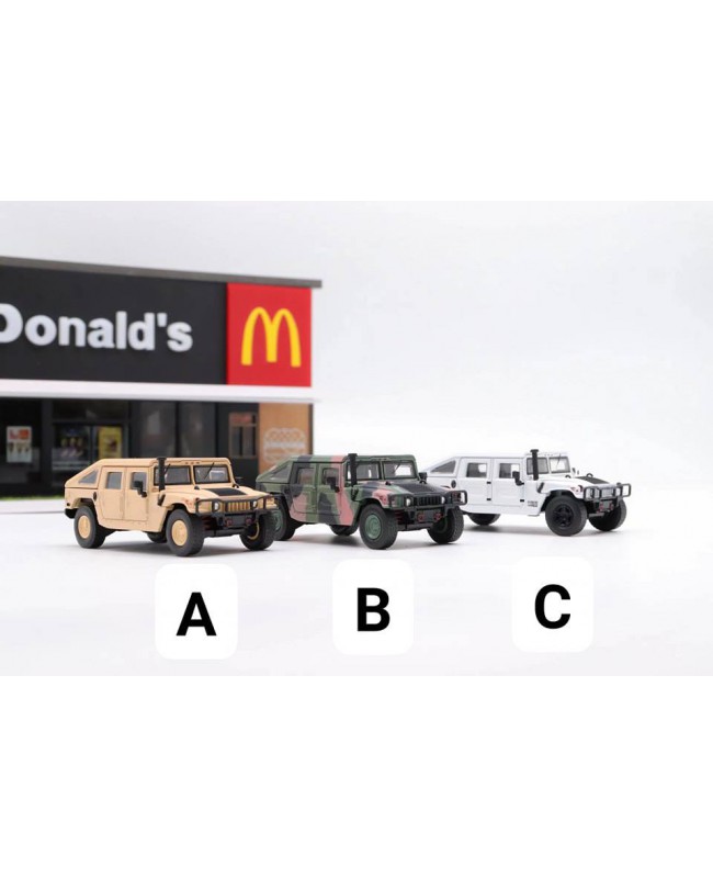 (預訂 Pre-order) Master 1:64 Hummer H1 軍用版 (Diecast car model) Camouflage