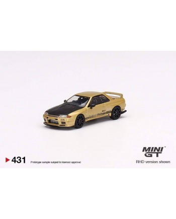 (預訂 Pre-order) MINI GT 1/64 MGT00431-R Top Secret Nissan Skyline GT-R VR32 Top Secret Gold - Japan Exclusive (Diecast car model)