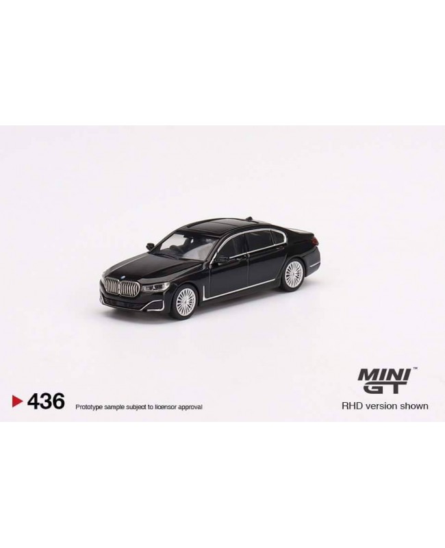 (預訂 Pre-order) MINI GT 1/64 BMW 750Li xDrive Black Sapphir  (MGT00436-R) (Diecast car model)
