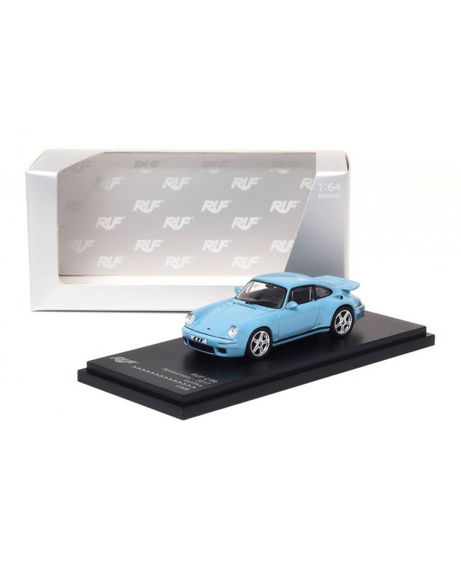 (預訂 Pre-order) AR Box 1:64 RUF CTR Anniversary 2017版 (964) Gulf Blue 海灣藍 (Diecast car model)