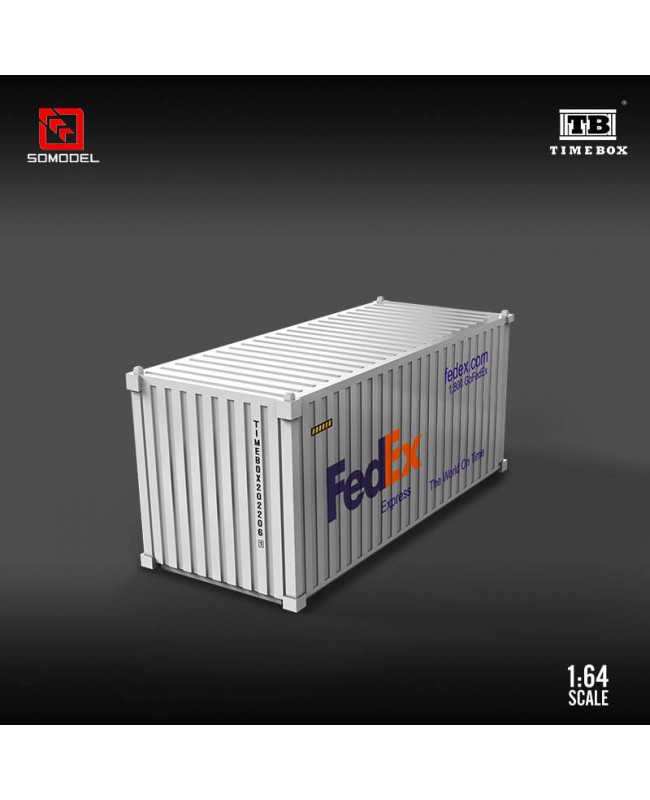 (預訂 Pre-order) TimeBox & Somode 1:64 合金集裝箱貨櫃 Fedex