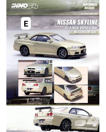 (預訂 Pre-order) Inno64 NISSAN SKYLINE GT-R (R34) V-Spec II Nür Millennium Jade
NISSAN 240Z Dark Grey (Diecast car model)