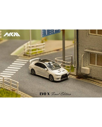 (預訂 Pre-order) HKM 1:64 Lancer Evolution EVO X 1黑色車頂Final Edition (Diecast car model) 限量999台 White