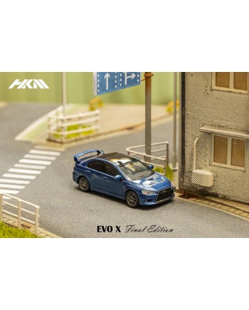 (預訂 Pre-order) HKM 1:64 Lancer Evolution EVO X 1黑色車頂Final Edition (Diecast car model) 限量999台 Blue