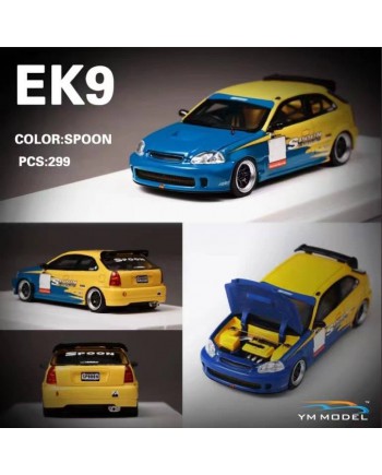 (預訂 Pre-order) YM Model  1/64 EK9 Spoon (Resin car model) 限量299台