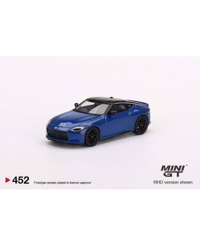 (預訂 Pre-order) Mini GT 1/64 #452 Nissan Fairlady Z Version ST 2023 Seiran Blue (Diecast car model)