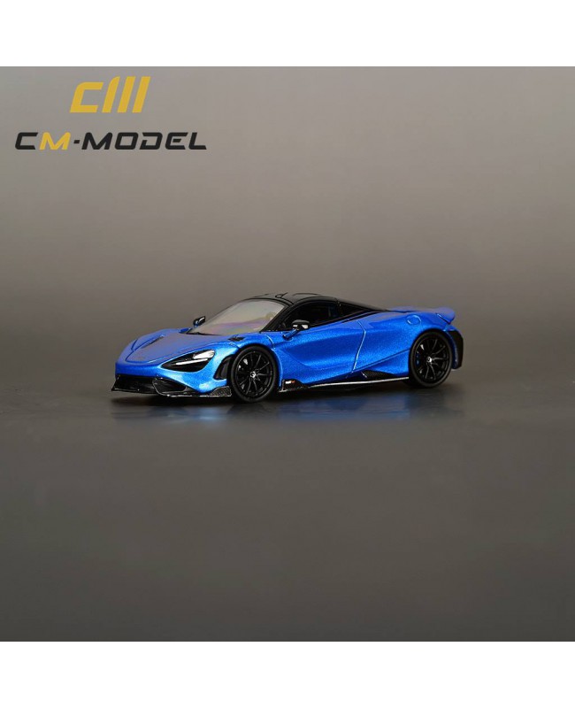 (預訂 Pre-order) CM Model 1/64 Mclaren 765LT 金屬藍 (Diecast car model)
