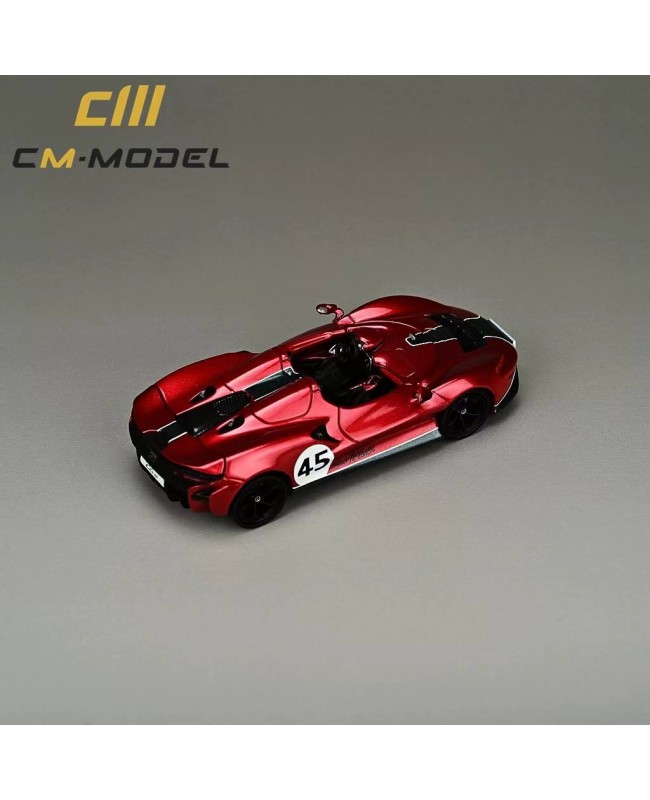 (預訂 Pre-order) CM Model 1/64 Mclaren Elva 金屬紅 45號 (Diecast car model)