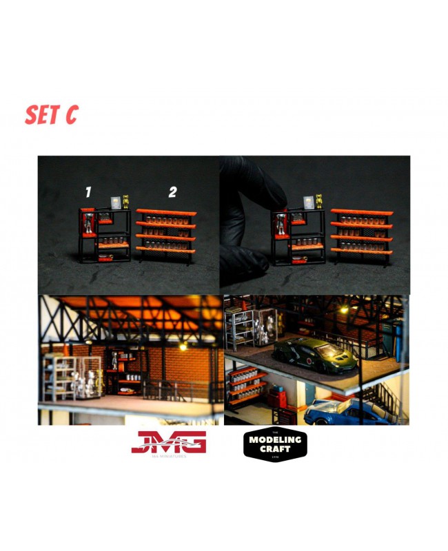 (預訂 Pre-order) JMG X MODELING CRAFT  - Garage Tools & Display