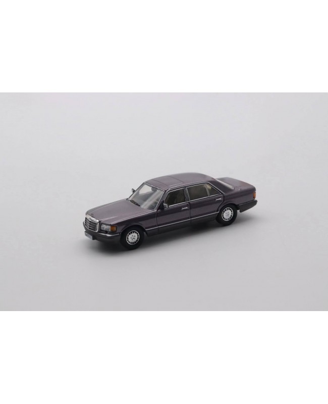 (預訂 Pre-order) Master 1/64 BenZ S class 560SEL W126 (Diecast car model) Metallic purple