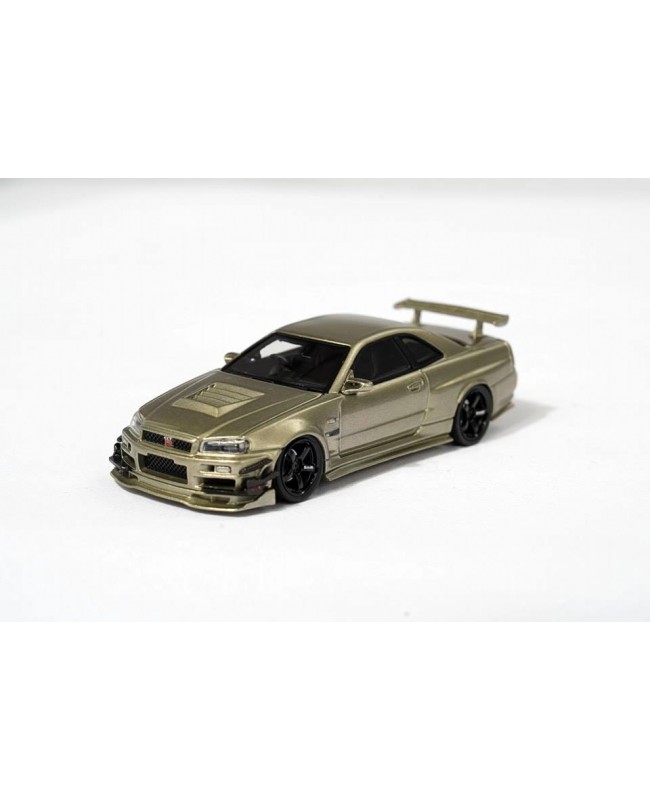 (預訂 Pre-order) 404 Error 1/64 GTR R34 exclusive Jade green Limited to (299pcs) (Resin car model)