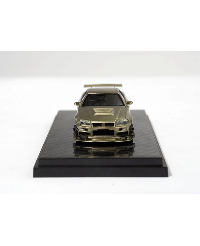 (預訂 Pre-order) 404 Error 1/64 GTR R34 exclusive Jade green Limited to (299pcs) (Resin car model)