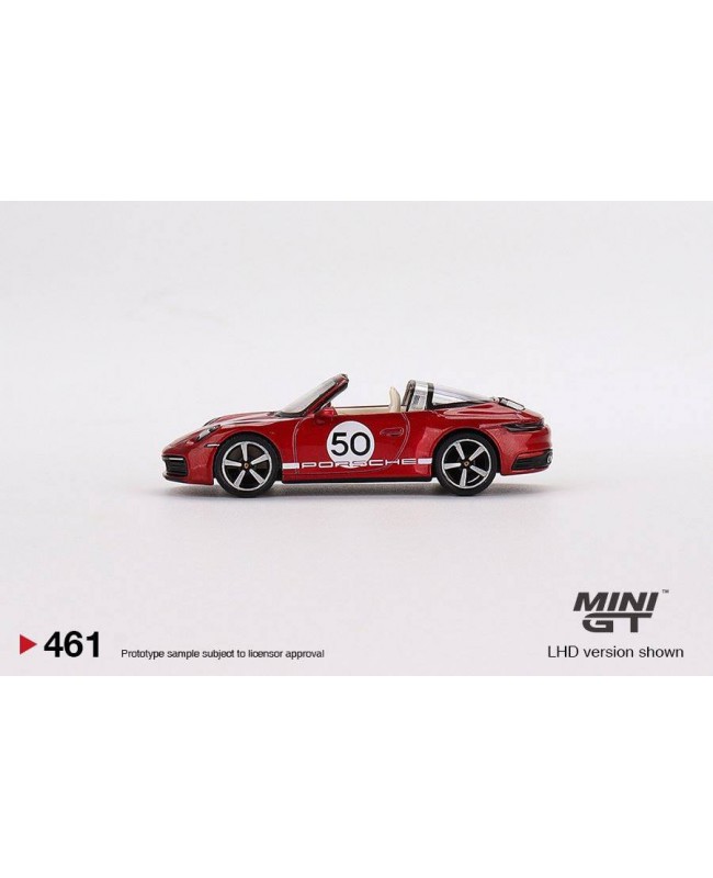 (預訂 Pre-order) MINI GT 1/64 MGT00461-R - Porsche 911 Targe 4S Heritage Design Edition Cherry Red RHD (Diecast car model)