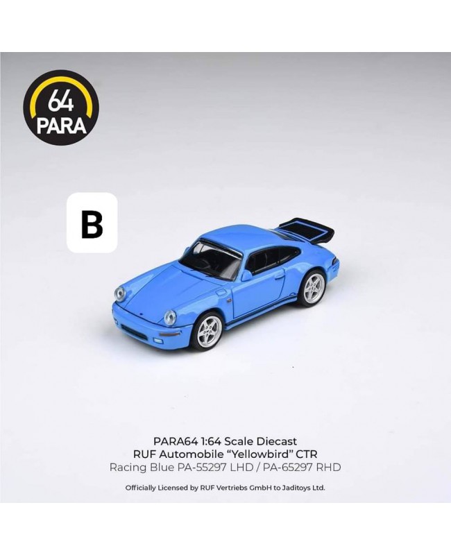 (預訂 Pre-order) Para64 1/64 PA-65297 1987 RUF CTRRacing Blue RHD (Diecast car model)