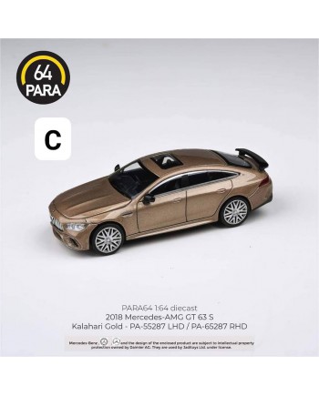 (預訂 Pre-order) Para64 1/64 PA-65287 2018 Mercedes-AMGGT 63 S - Kalahari Gold RHD (Diecast car model)