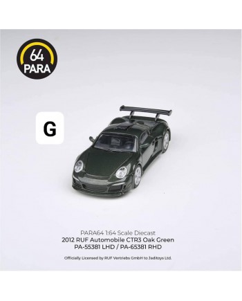 (預訂 Pre-order) Para64 1/64 PA-65381 2012 RUF CTR3 Clubsport Oak Green RHD (Diecast car model)