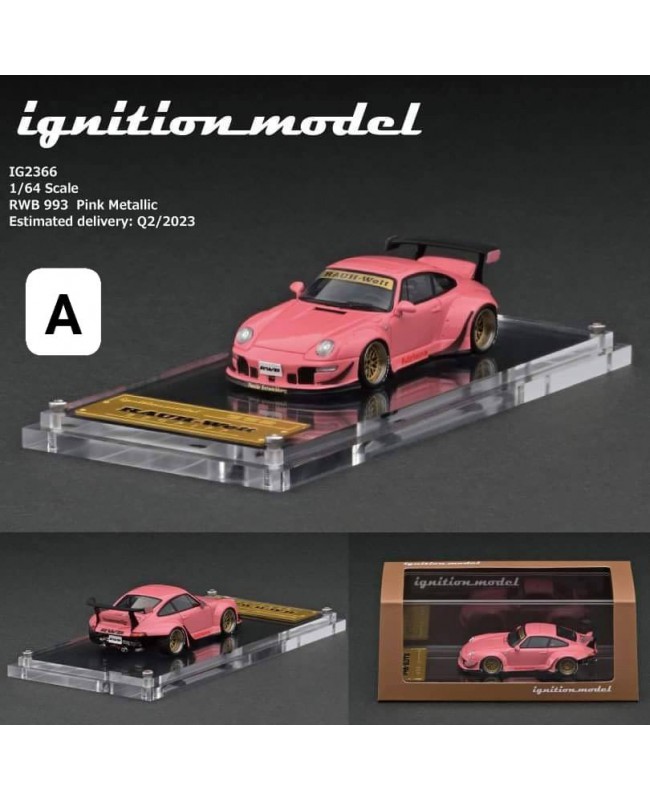 (預訂 Pre-order) Ignition Model 1/64 HIGH-END RESIN COLLECTION IG2366 RWB 993 Pink Metallic