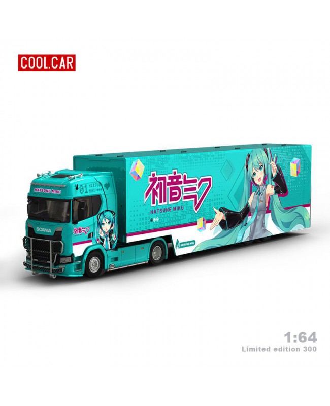 (預訂 Pre-order) Coolcar 1:64 Scania Transporter truck Hatsune MIKU (Diecast car model)