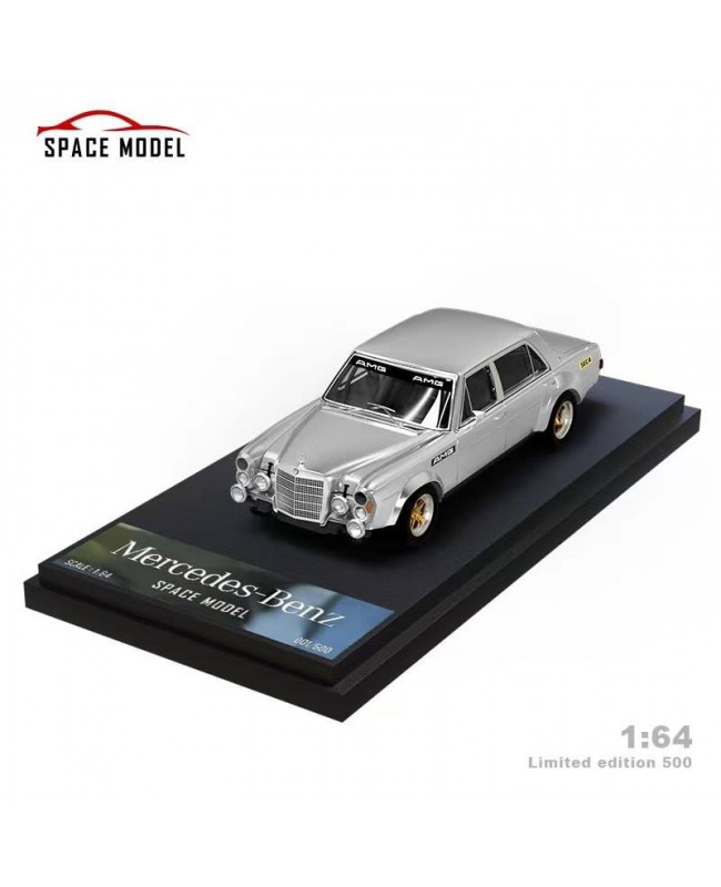 (預訂 Pre-order) Space Model 1:64 Benz 300SEL AMG (Diecast car model) 銀色