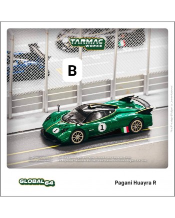 (預訂 Pre-order) Tarmac T64G-TL035-GR - 1/64 Pagani Huayra R Verde Trifoglio (Diecast car model)