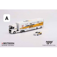 Mini GT 1/64 MGTS0004 - LB Racing Racing Transporter Set (included 1 transporter and 1 car) (Diecast car model)