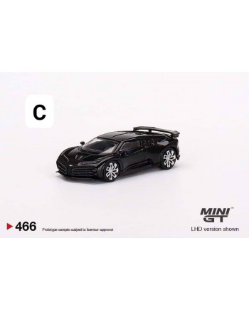 (預訂 Pre-order) Mini GT 1/64 MGT00466-L - Bugatti Centodieci Black LHD (Diecast car model)