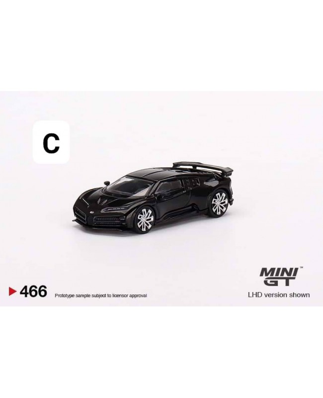 (預訂 Pre-order) Mini GT 1/64 MGT00466-L - Bugatti Centodieci Black LHD (Diecast car model)
