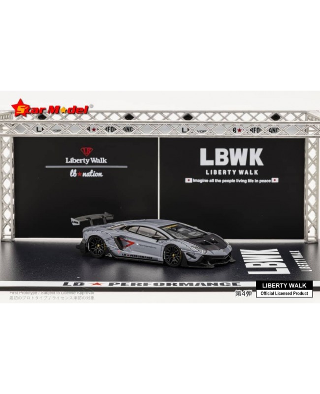 (預訂 Pre-order) Star Model 1:64 Liberty Walk Aventador LP700-4 LBWK 2.0 寬體改裝版 (Diecast car model) 碳纖前蓋版