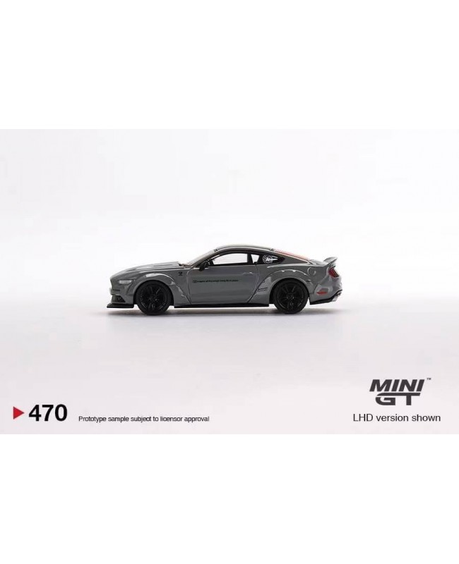 (預訂 Pre-order) Mini GT 1/64 Ford Mustang GT LB-Works Grey MGT00470 (Diecast car model)