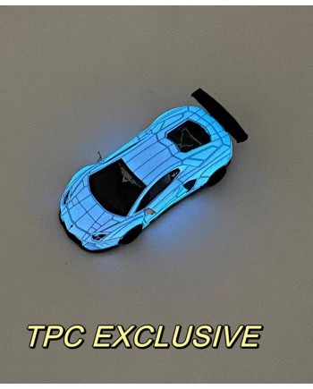 (預訂 Pre-order) JEC x TPC 1/64 LP700 白色爆裂紋+夜光藍 (Diecasr car model) 限量500台